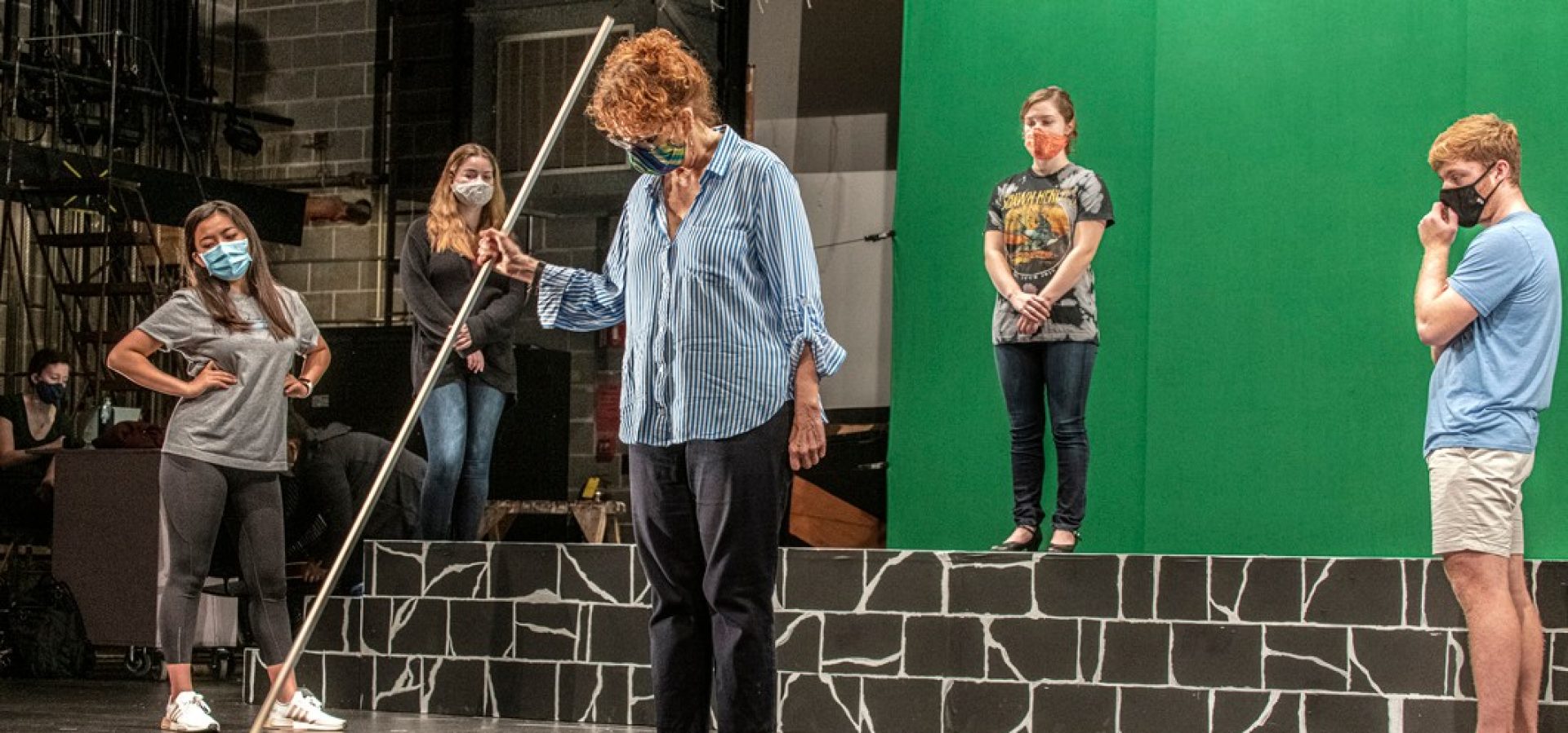 Paula Plum at rehearsal