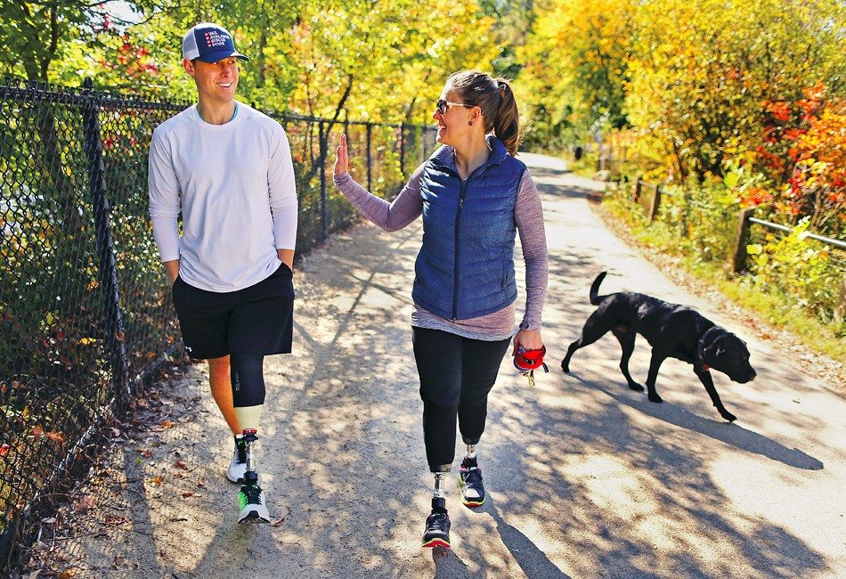 Patrick, Jess, and Rescue Patrick, Jess, and Rescue walk around Cambridge’s Fresh Pond