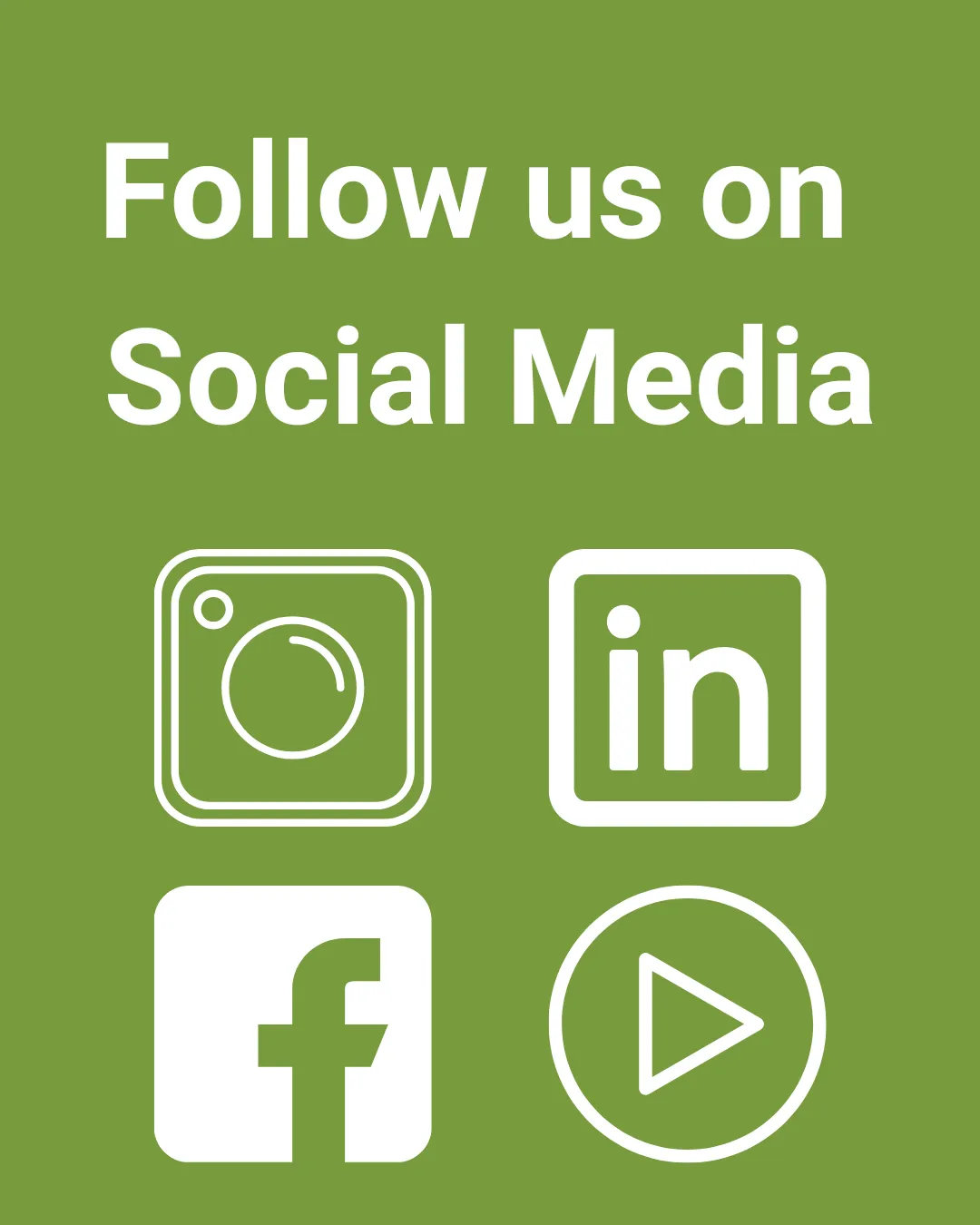 Follow us on social media