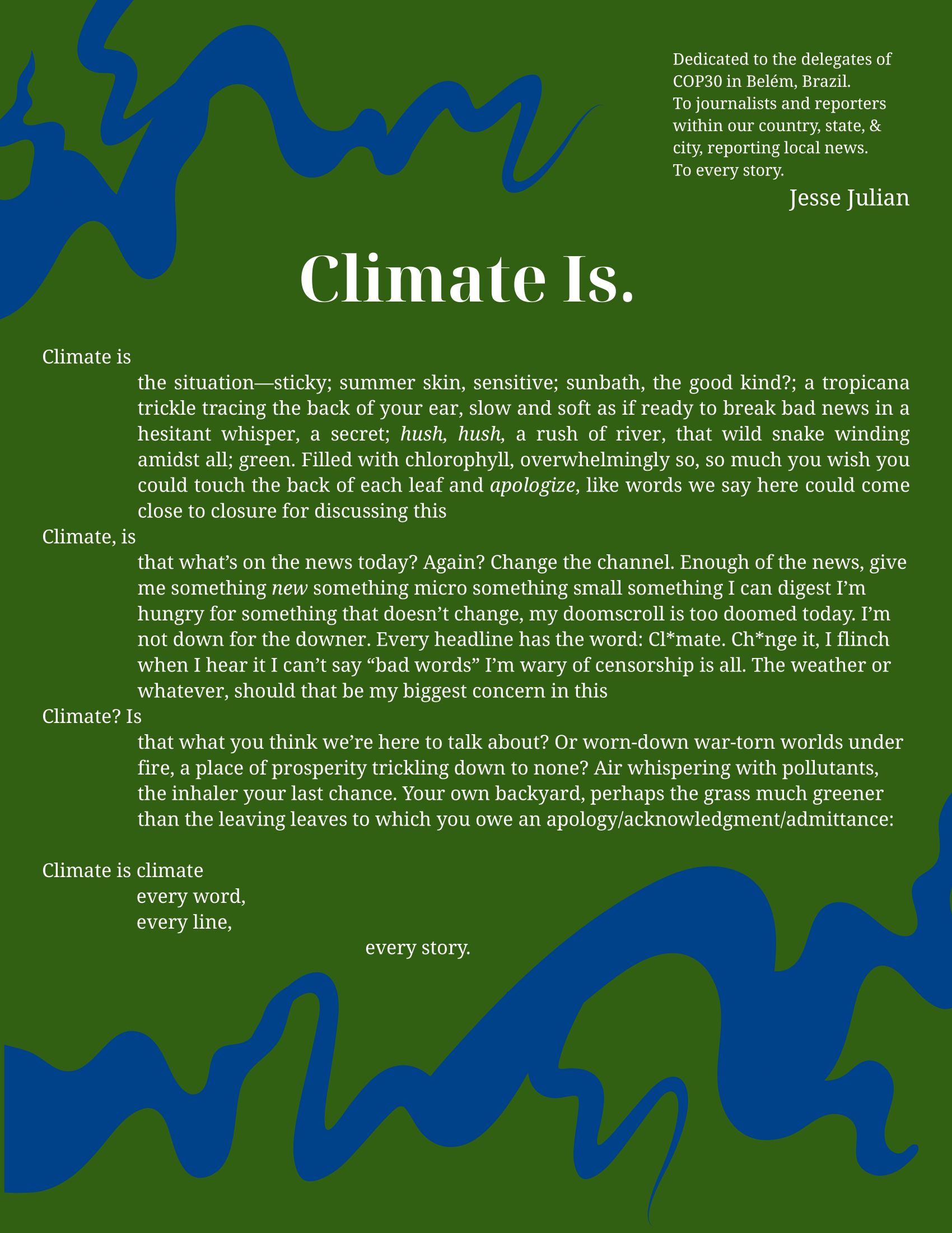 Climate Is. 