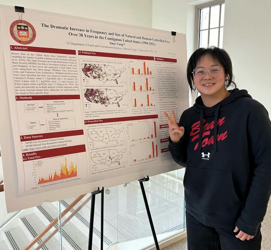 Dr Xinyi Yang giving a presentation