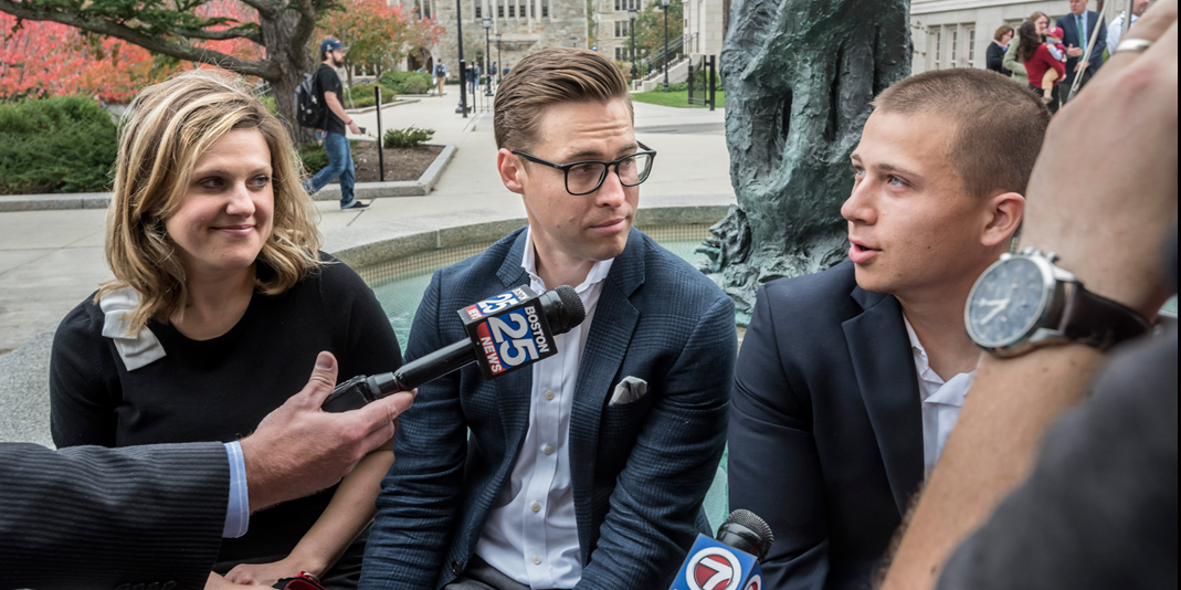 Jessica Kensky, Patrick Downes and Jack Manning