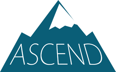 The ascend logo