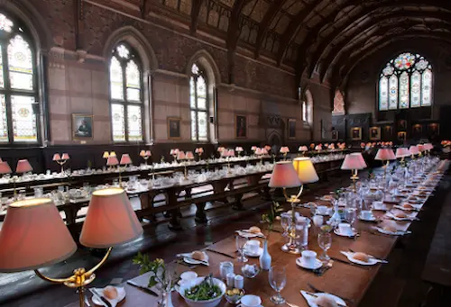 A table set for a Citivias Faculty Lunch.
