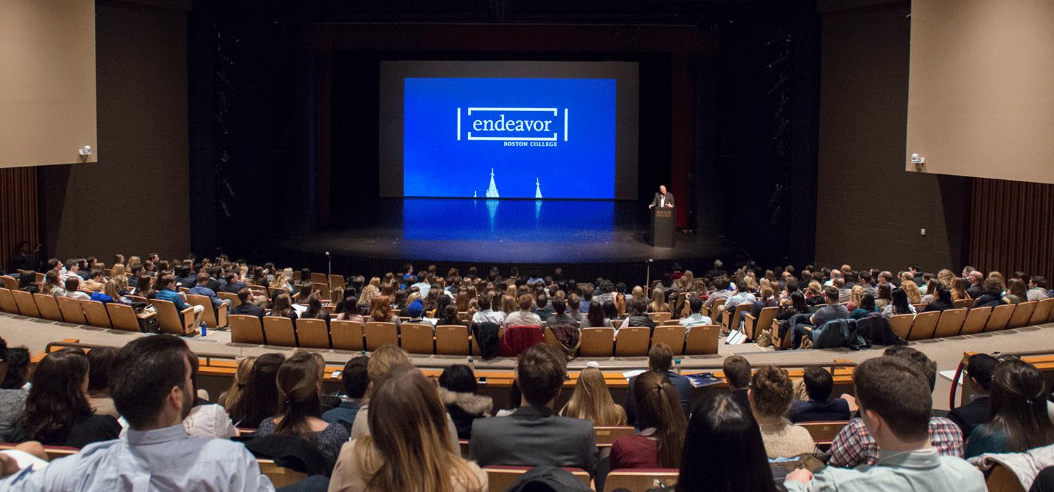 Students at an Endeavor event