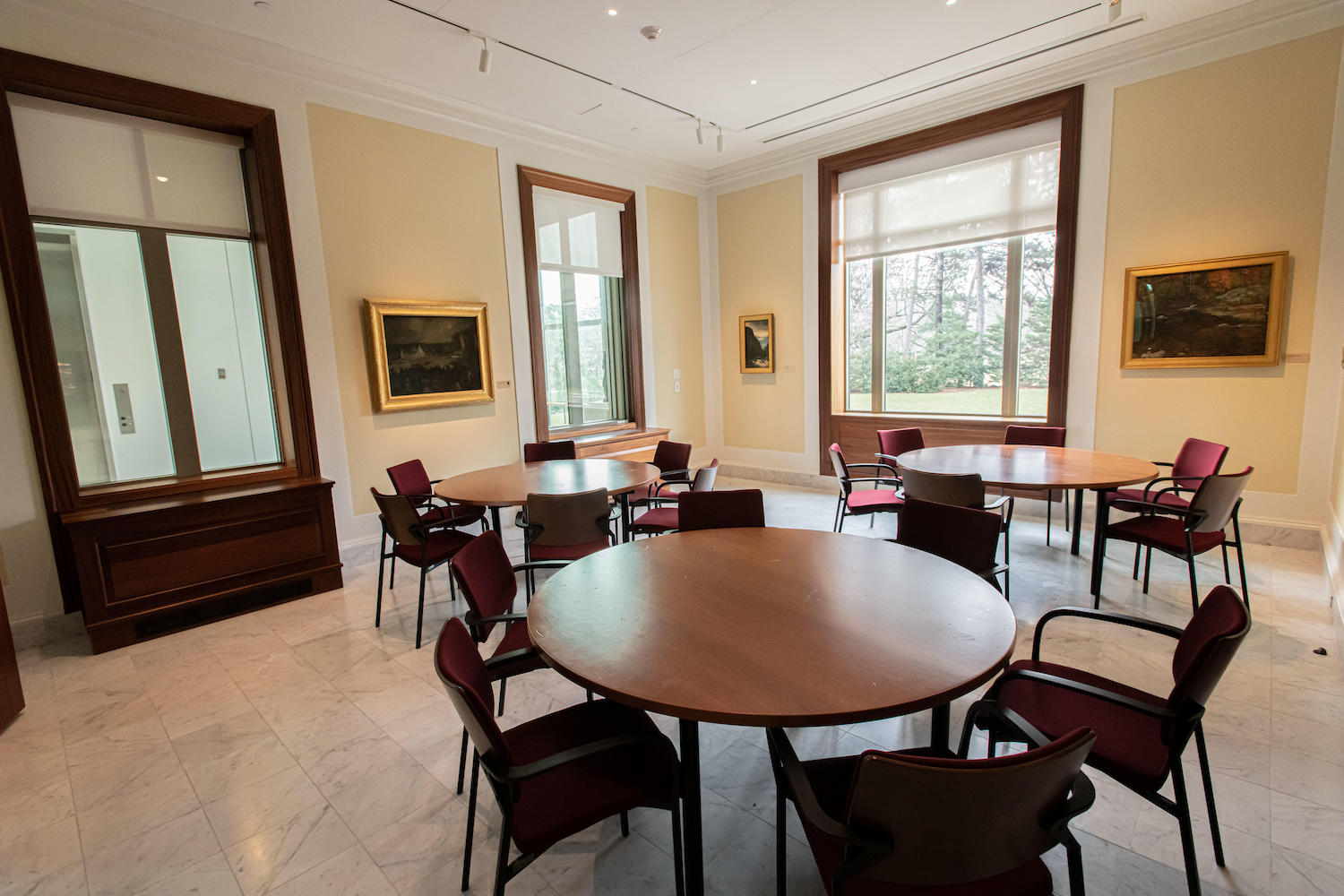 Rooms in the BC Conference Center at 2101 Comm. Ave. photographed for use in the Events Management web project. Room 105.