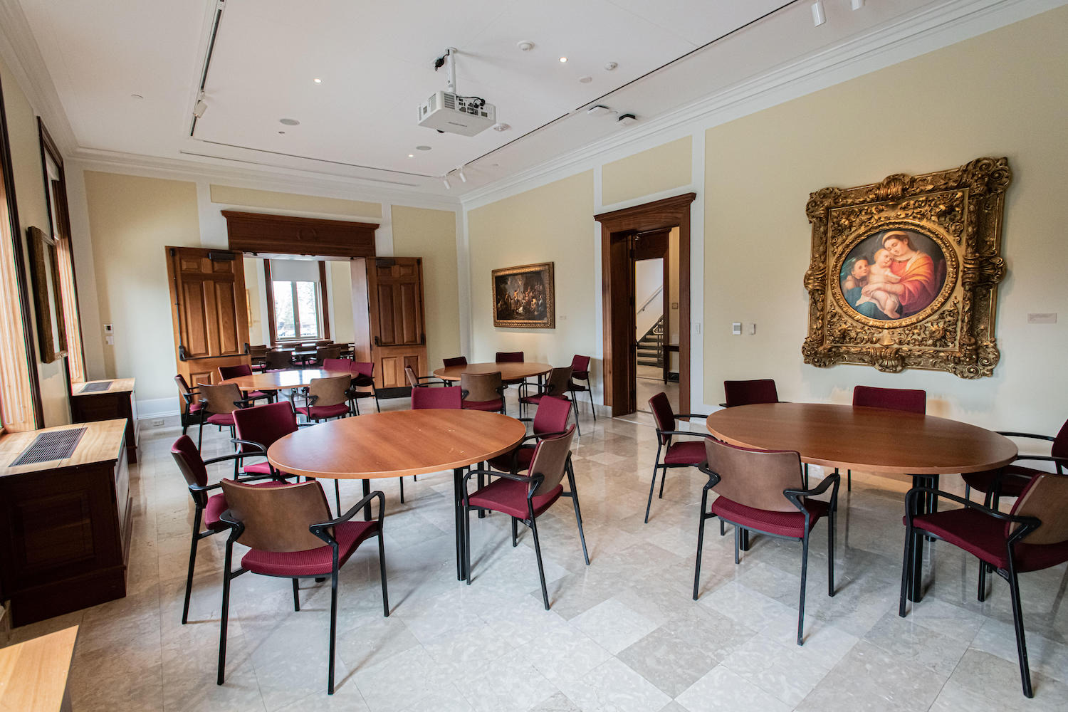 Rooms in the BC Conference Center at 2101 Comm. Ave. photographed for use in the Events Management web project. Room 109.