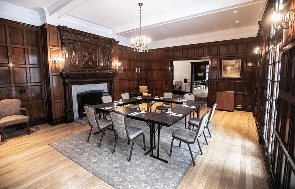 Dover Parlor set up for meetings