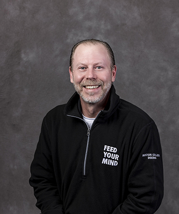 January 10, 2022 -- Boston College Dining Services staffperson Anthony "Tony" Dedek.