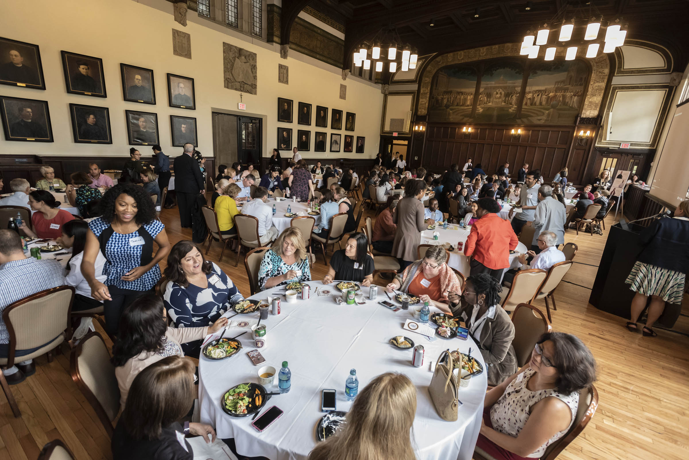 Coverage of Affinity Group event and luncheon in Gasson 100 for use in the 9/27 issue of Chronicle and for Govn't Affairs uses. Contact - Jeanne Levesque X24789