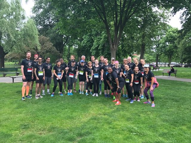 The BC team at the JP Morgan Corporate Challenge.