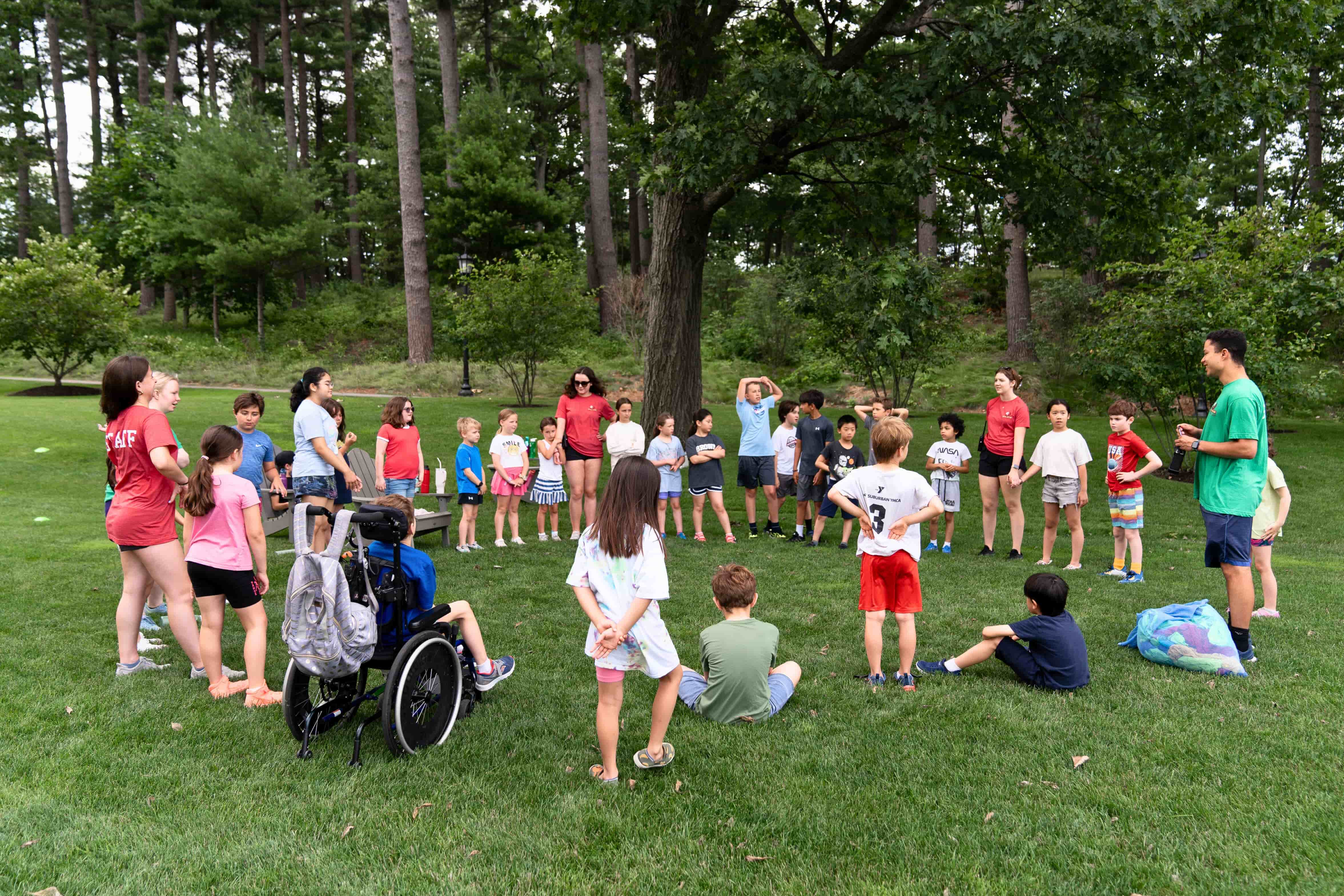 students in front of Gasson