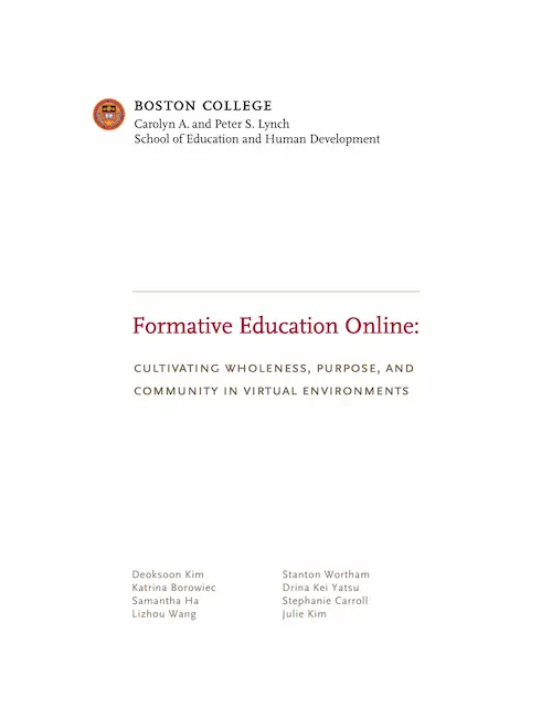 Title page of a Boston College Lynch School of Education and Human Development practice guide publication 