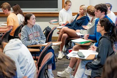 Students in a classroom