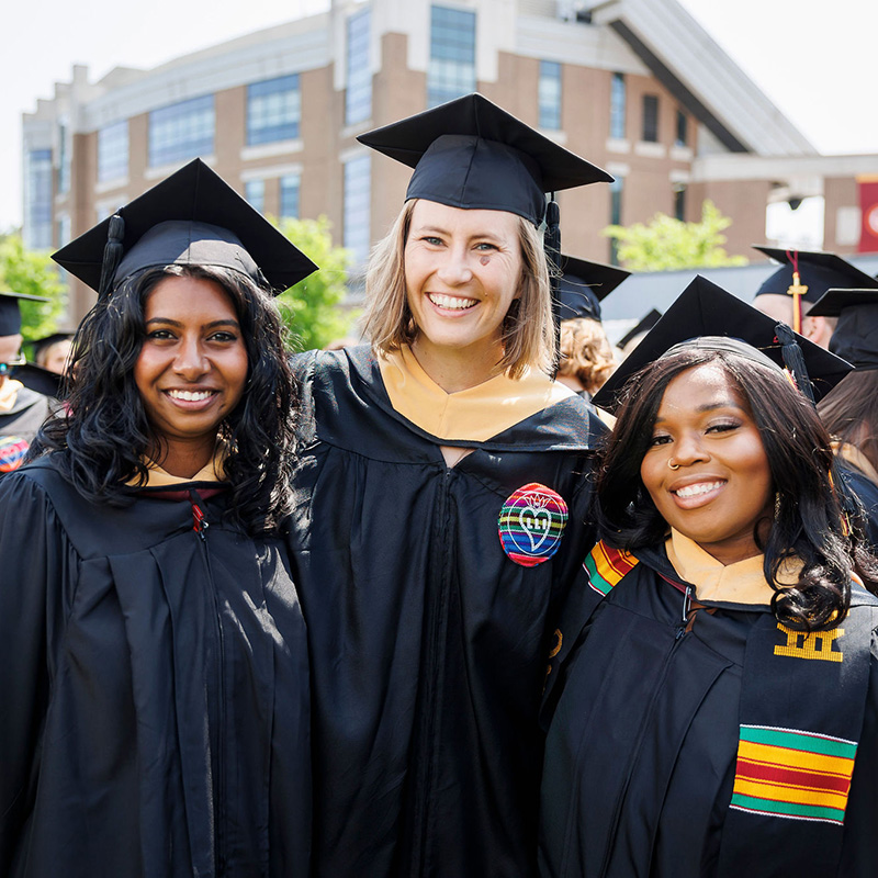 Students at the diploma ceremony