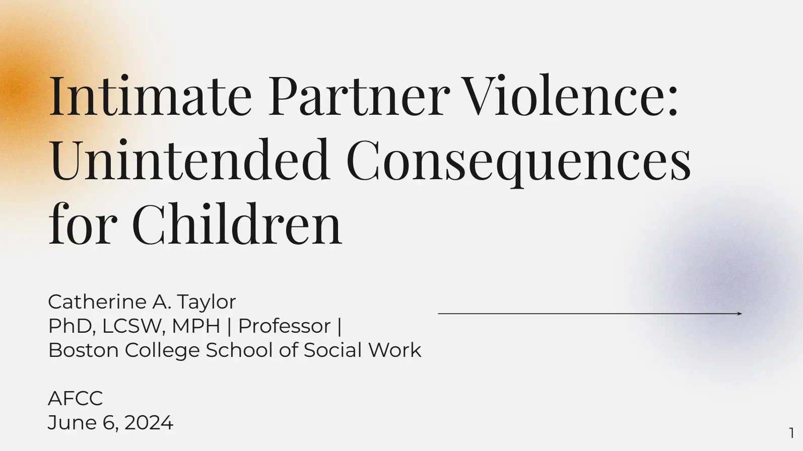 Presentation at AFCC Slide