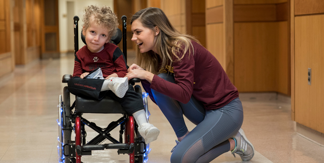 Sarah Pilgrim at the Campus School