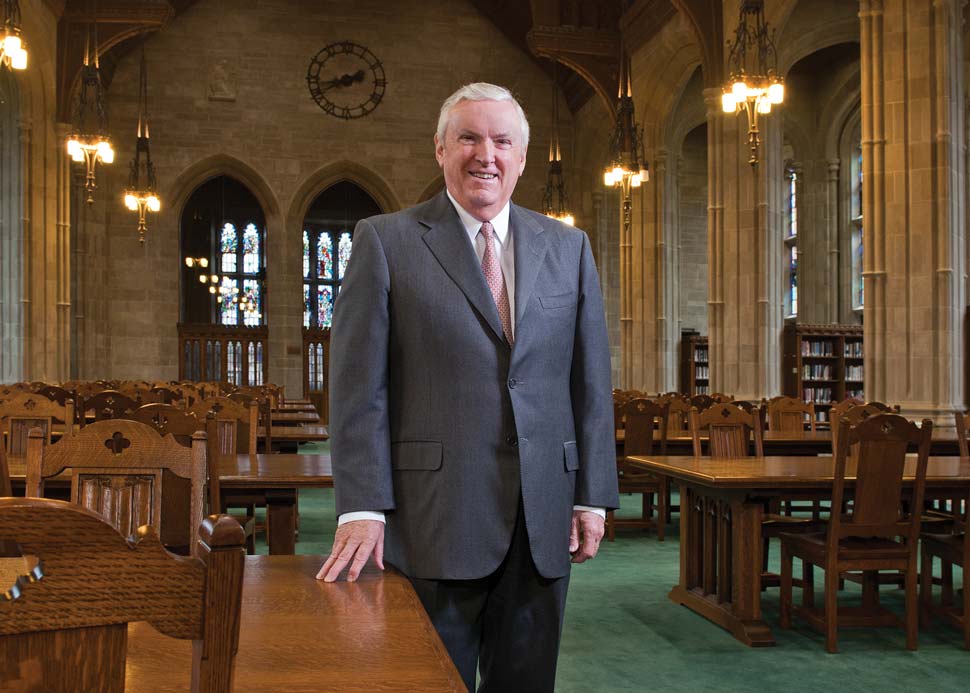 Jack Connors photographed in the Bapst Library