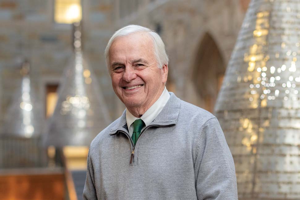 Portrait of David Twomey in the Fulton Hall Atrium