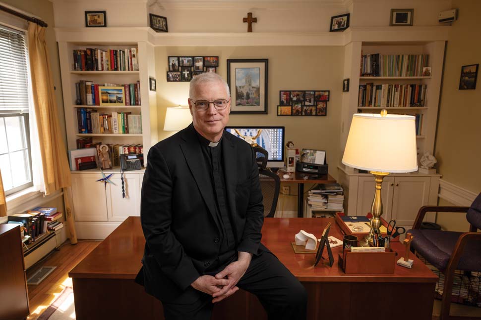 Fr. Butler in his office
