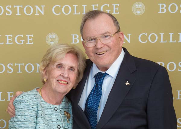 The Winstons photographed in front of a BC branded backdrop