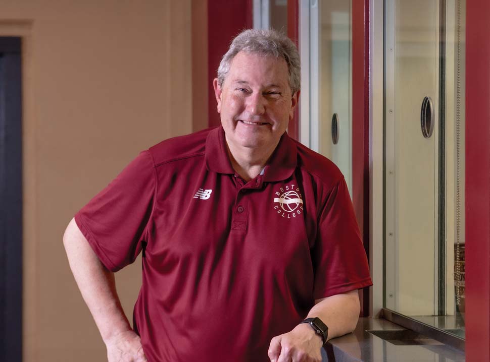Portrait of O'Neill at the Conte Forum ticket window