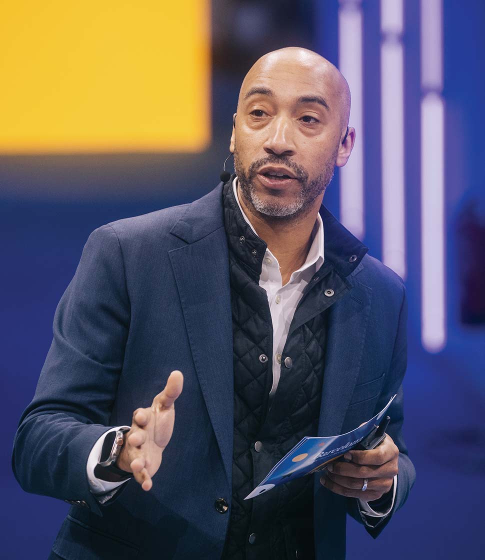 Shelley Stewart speaking at a conference