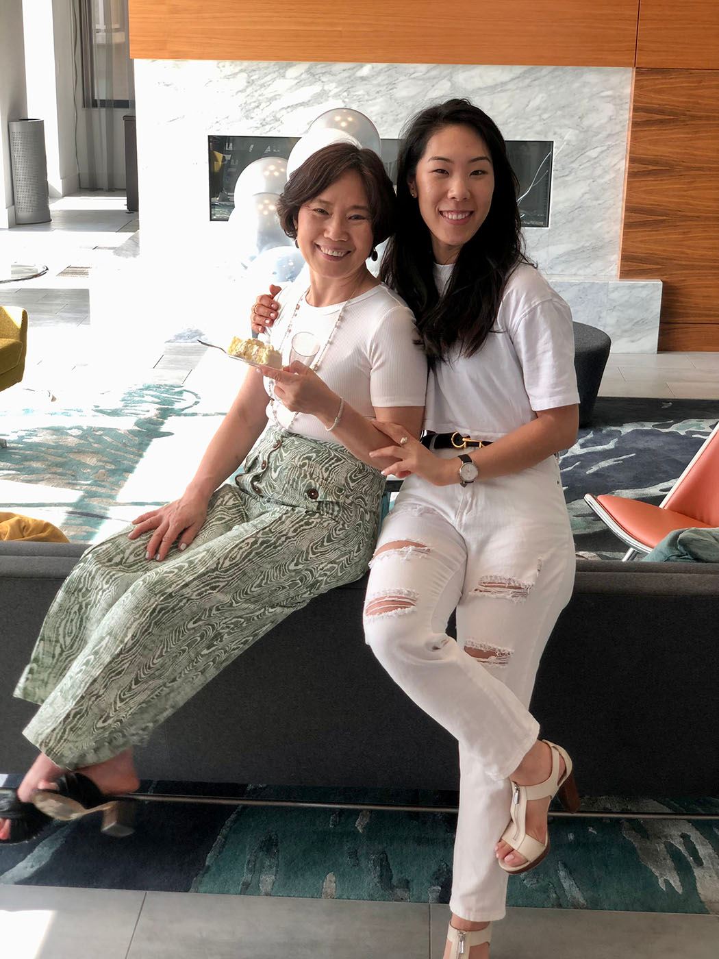 Annie Park and her mother