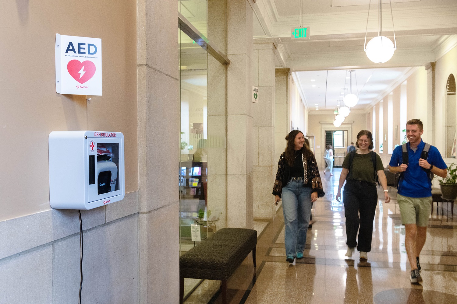 AED installed in Simboli Hall
