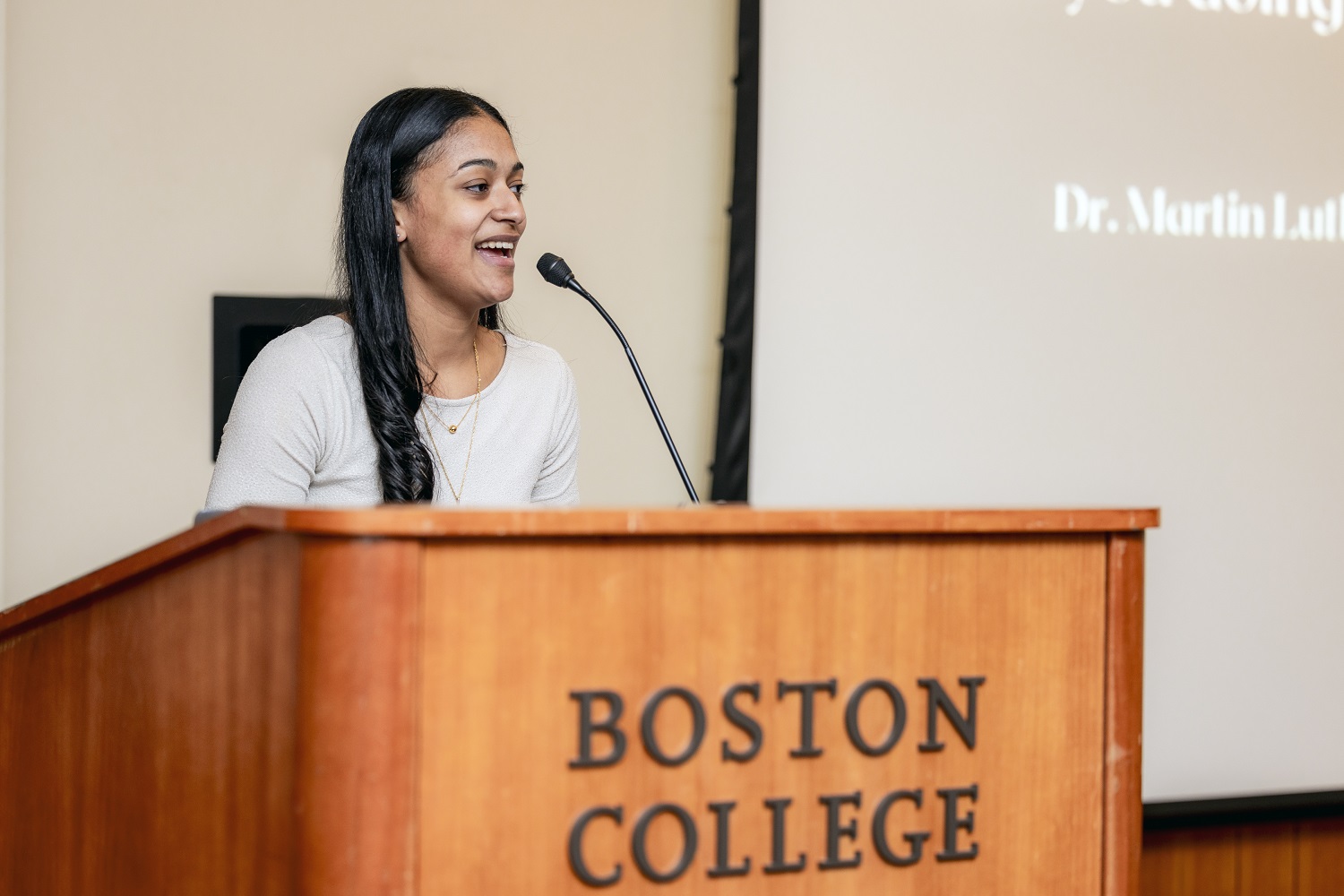 MLK Jr Scholarship winner Julie Canuto-Depina