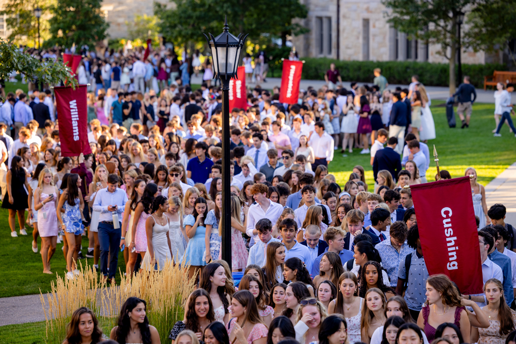 September 4, 2025 -- Boston College's annual First Flight ceremony, as part of Convocation, for the Class of 2029.