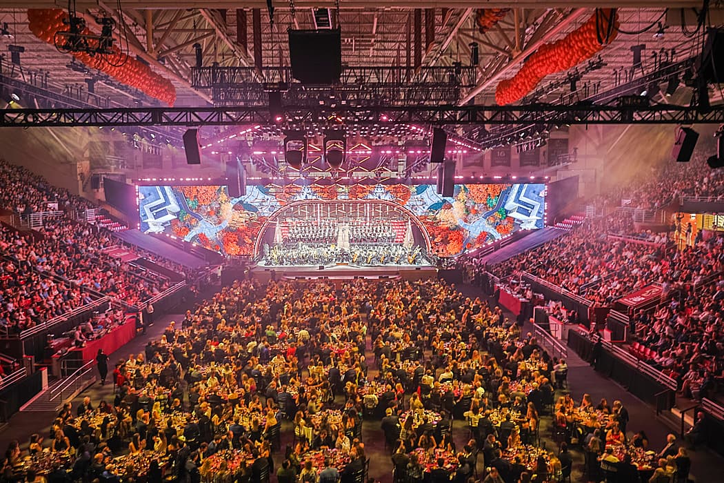 Overview of Pops on the Heights venue and dining tables