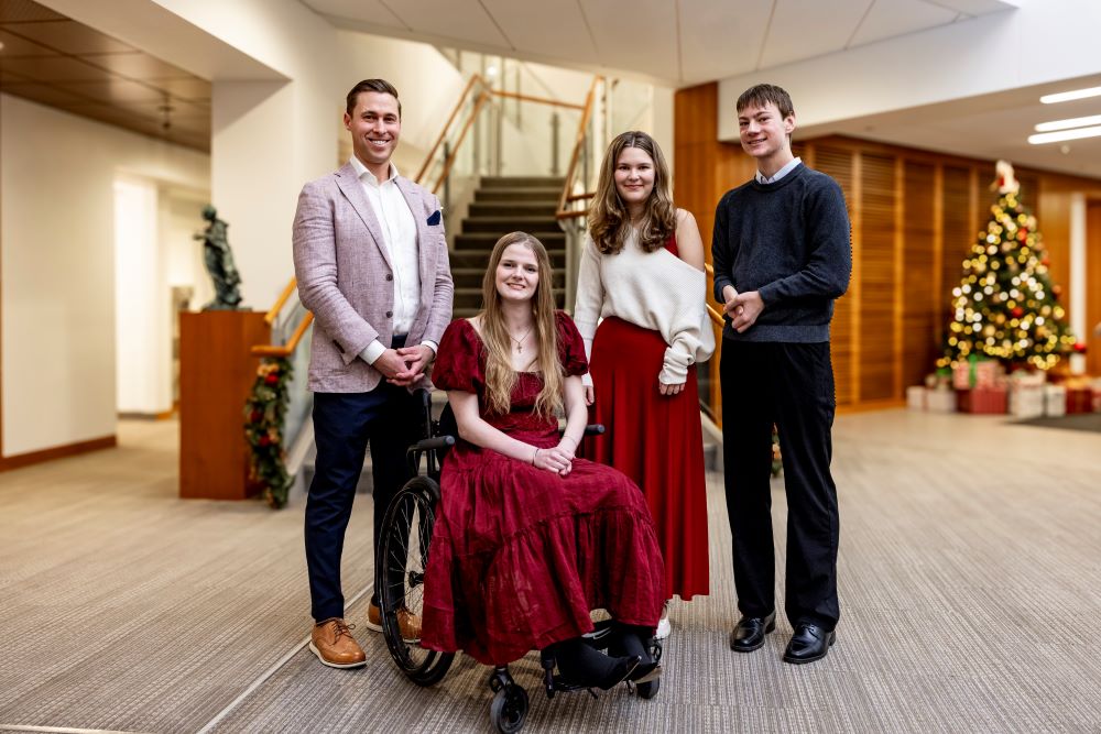 BC Strong Scholars with Patrick Downes '05