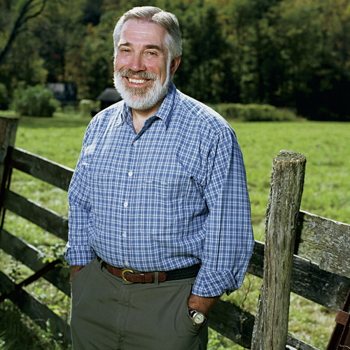 BCM, Fall 1999. Page 3. Jack Neuhauser at his Vermont farm.