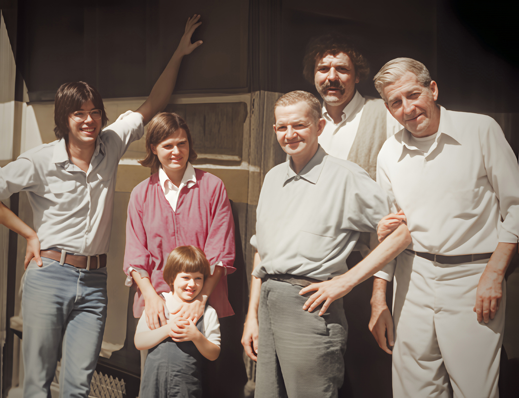 Four people in the 1970s