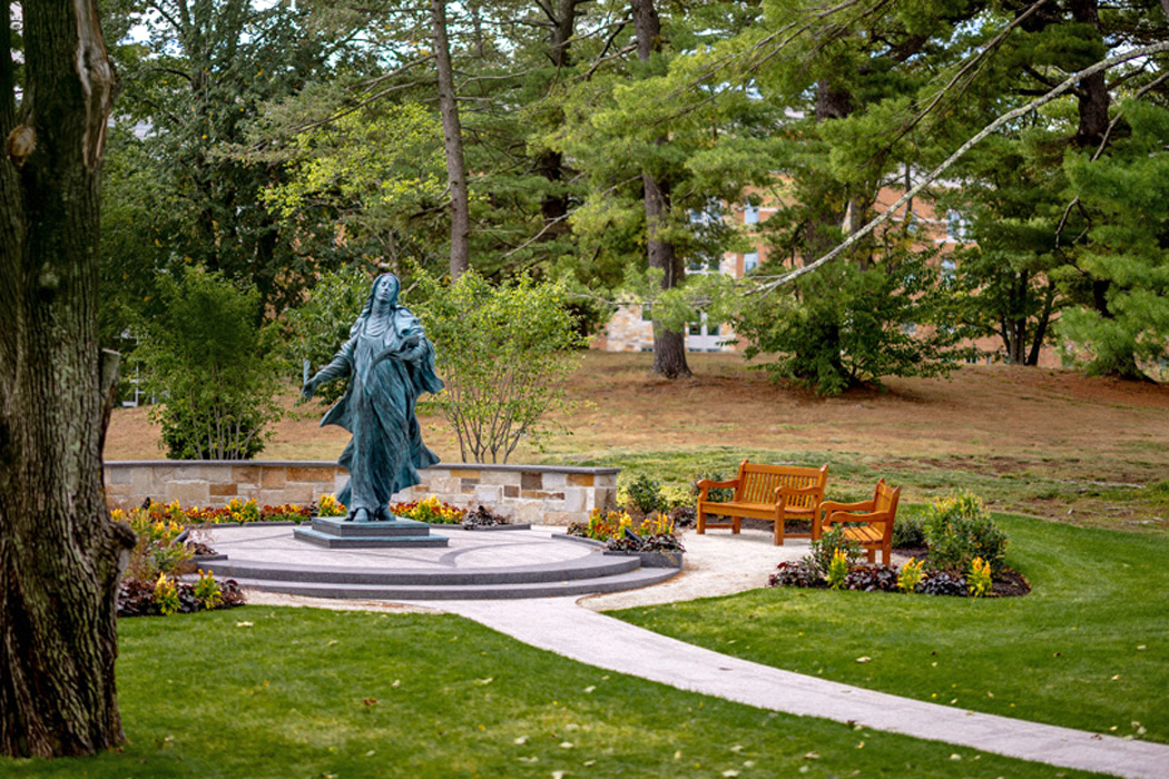 A statue of St. Teresa of Avila on the BC campus