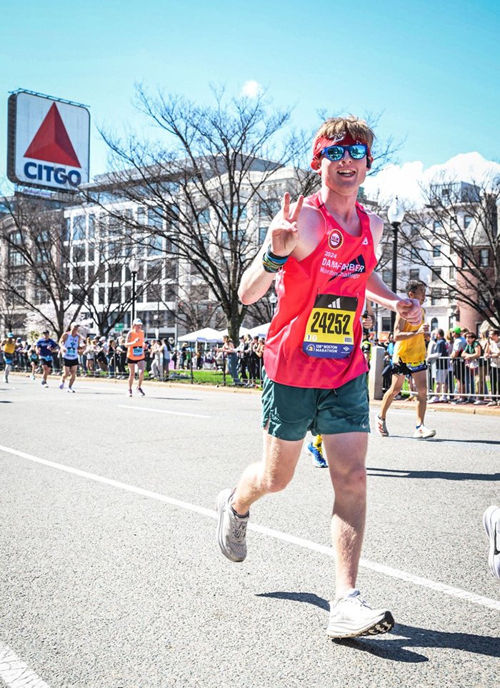 A runner on the course