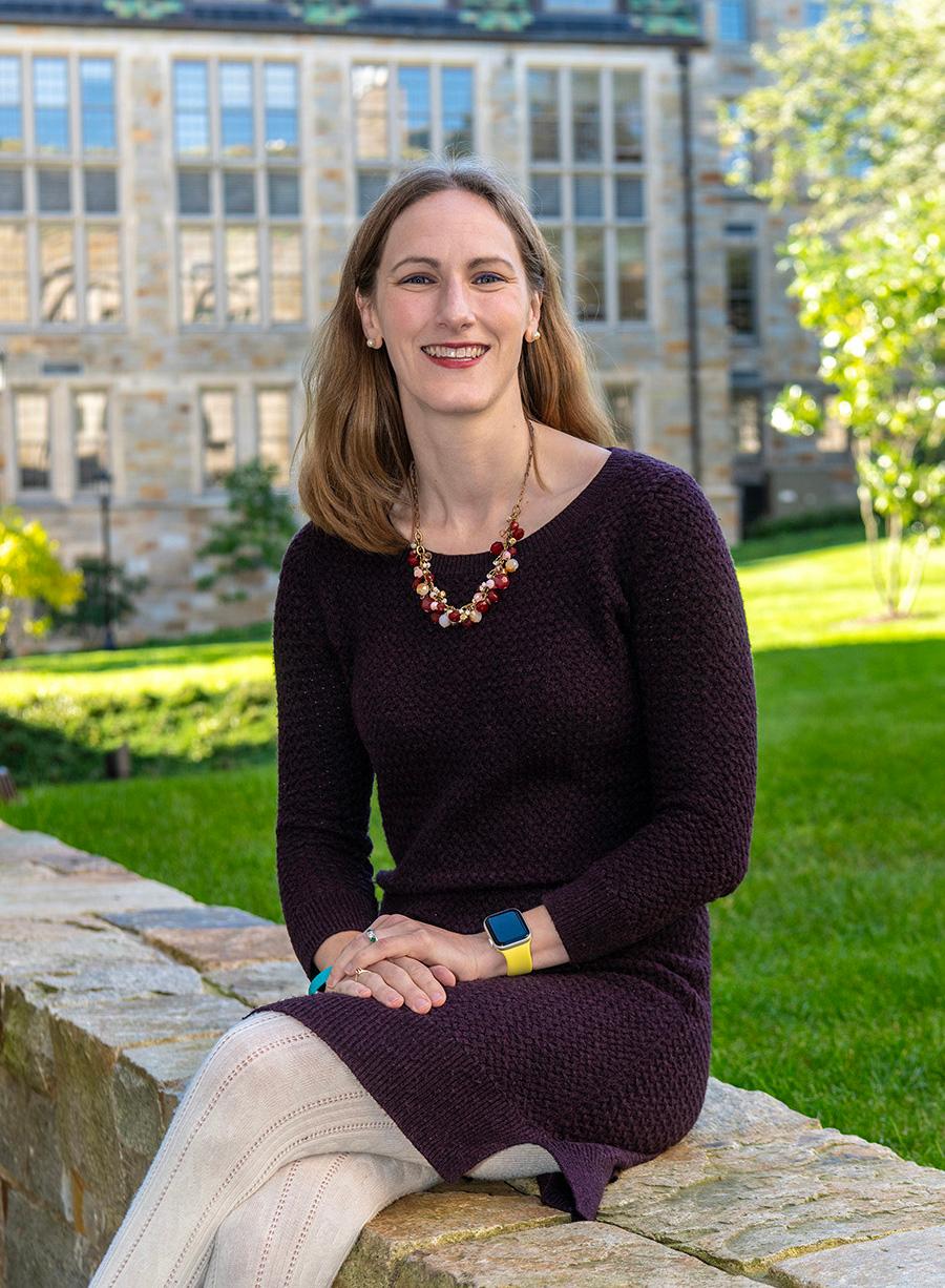 Meredith Koch sitting outside