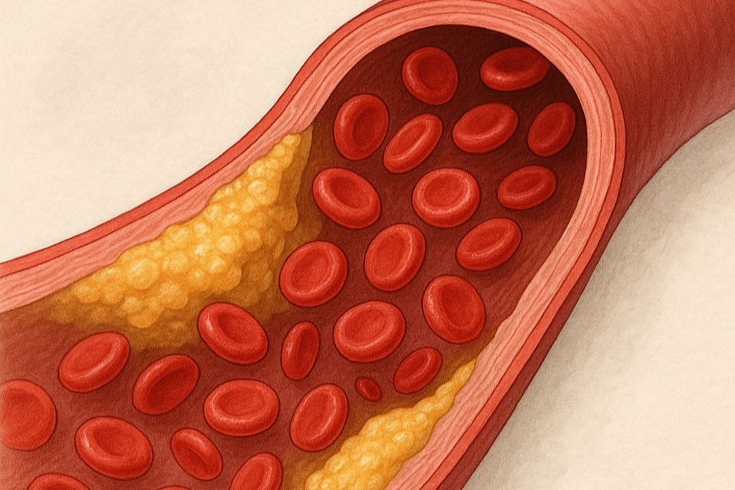 artery with plaque buildup