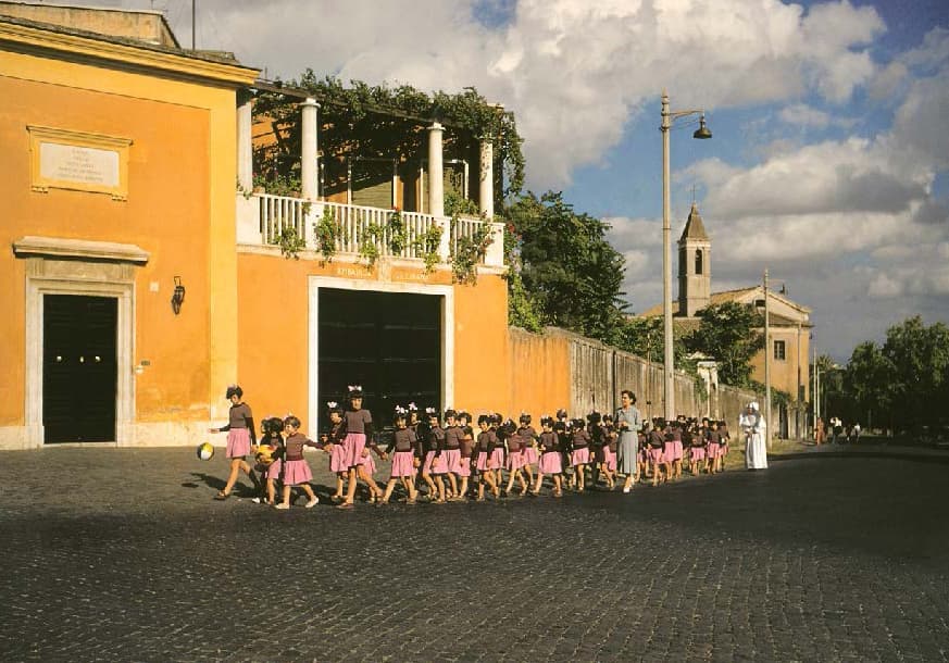 Martin Karplus (1930–2024), 'Schoolgirls near San Pietro in Montorio' (Rome, Italy), 1954